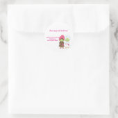 2スパ女の子 – 誕生日パーティー美しいお願いステッカー ラウンドシール (バッグ)