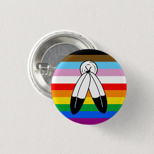 2スピリットLGBTQ+進捗プライドフラグ 缶バッジ