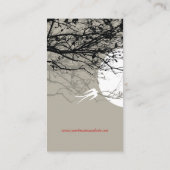 2スワローズ&ブランチMoonlight モダン Zen Gray 名刺 (裏面)