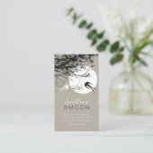 2スワローズ&ブランチMoonlight モダン Zen Gray 名刺 (スタンド正面)