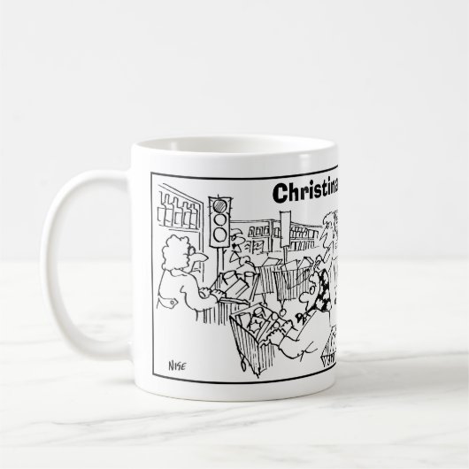 2スーパーマグの漫画。名前の追加 コーヒーマグカップ (左)