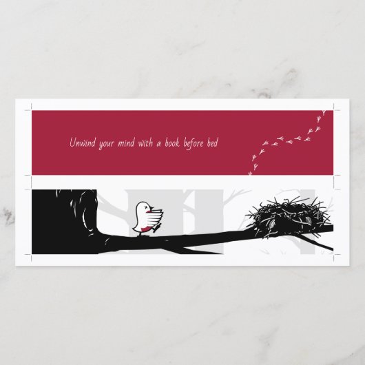 2セルフカットブック前Bed Robin & Nestブックマーク (裏面)