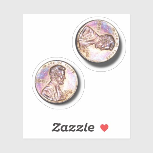 2セント硬貨 シール (シート)