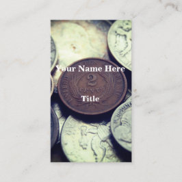 2セント硬貨 名刺