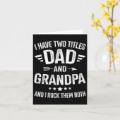 2タイトルパパグランドパフォーファーズデイ誕生日Ch カード (黄色い花)