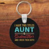 2タイトル叔母とゴドマザーレトロヴィンテージ キーホルダー (正面)