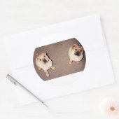 2タンシャール – ペイ_パピーズ.png ラウンドシール (封筒)