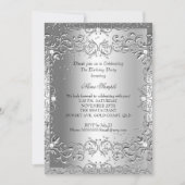 2ダイヤモンドシルバー誕生日パーティー 招待状 (正面)