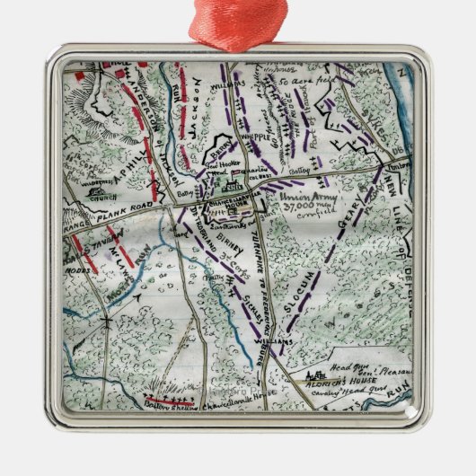 2チャンセラーズヴィルの戦い メタルオーナメント (正面)