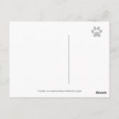 2チョコレートラブラドールとママ ポストカード (裏面)