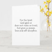 2ティモシー1 7 カード (黄色い花)