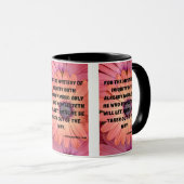 2テサロニケ2:7 KJV聖書の詩Pic 2トーン マグカップ (正面右)