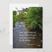 2テサロニケ3:16空白のフォトノートカード ノートカード (正面/裏面)