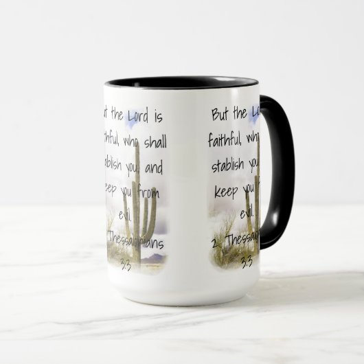 2テサロニケ3:3 マグカップ (正面右)