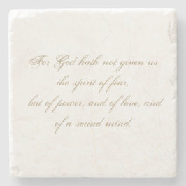 2テモテエレガントィ1:7聖なる書物、 経典聖書の聖句の信仰 ストーンコースター