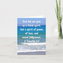 2テモテ1:7クリスチャンは臆病な聖書の節ではない カード