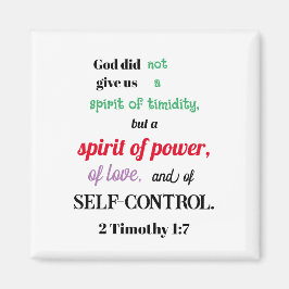 2テモテ1:7気弱なクリスチャンではない マグネット