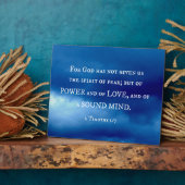 2テモテ1:7神は与え..... フォトプラーク (側面)