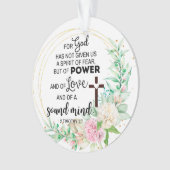 2テモテ1:7神は恐与えの霊ではない オーナメント (正面)