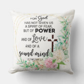 2テモテ1:7神は恐与えの霊ではない クッション (正面)