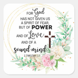 2テモテ1:7神は恐与えの霊ではない スクエアシール