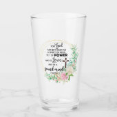 2テモテ1:7神は恐与えの霊ではない タンブラーグラス (正面)