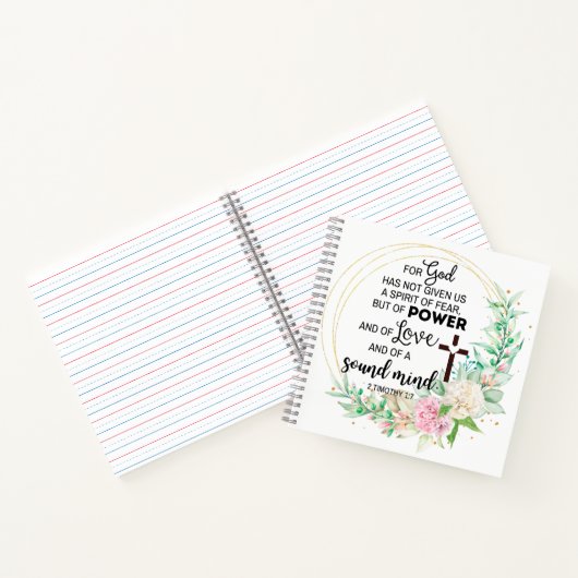 2テモテ1:7神は恐与えの霊ではない ノートブック (内部)