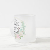 2テモテ1:7神は恐与えの霊ではない フロストグラスマグカップ (正面左)