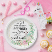 2テモテ1:7神は恐与えの霊ではない ペーパープレート (パーティー)