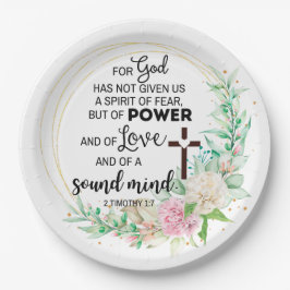 2テモテ1:7神は恐与えの霊ではない ペーパープレート