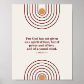 2テモテ1:7神は恐与えの霊ではない ポスター (正面)