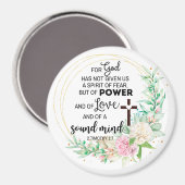 2テモテ1:7神は恐与えの霊ではない マグネット (正面/裏面)