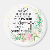 2テモテ1:7神は恐与えの霊ではない マグネット (正面)