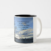 2テモテ1:7神は私たちの霊を持与えっていない ツートーンマグカップ (正面右)