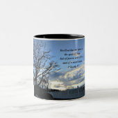 2テモテ1:7神は私たちの霊を持与えっていない ツートーンマグカップ (中央)