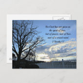 2テモテ1:7神は私たちの霊を持与えっていない ポストカード (正面/裏面)