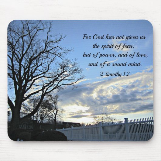 2テモテ1:7神は私たちの霊を持与えっていない マウスパッド (正面)