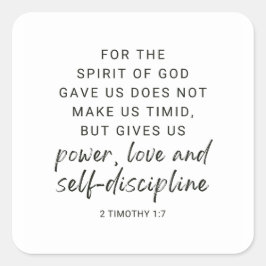 2テモテ1:7霊の神よ与えり スクエアシール
