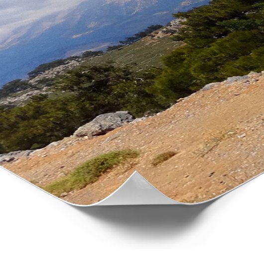 2テモテ1:7風光明媚な聖書の聖句 ポスター (角)