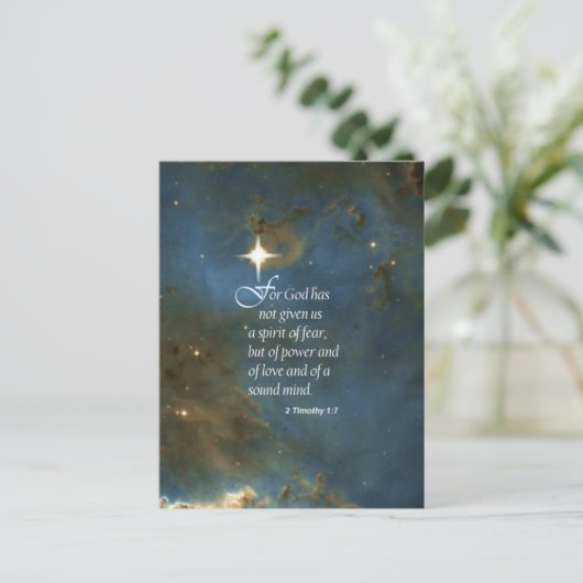 2テモテ1:7 ポストカード (スタンド正面)