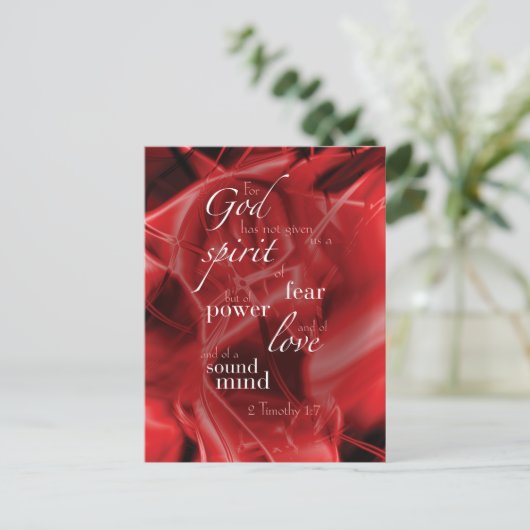 2テモテ1:7 ポストカード (スタンド正面)