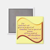 2テモテ1:7 マグネット (正面/裏面)