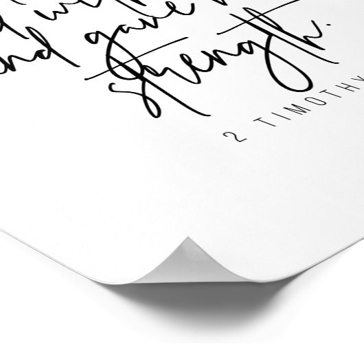 2テモテ4:17 ポスター (角)