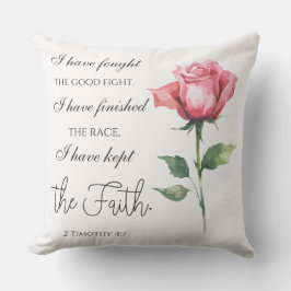 2テモテ4:7 – 私は良い戦いを戦った アウトドアクッション