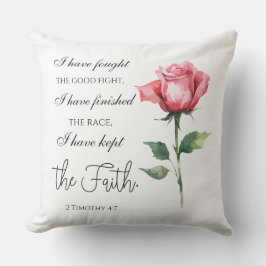 2テモテ4:7 – 私は良い戦いを戦った クッション