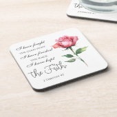 2テモテ4:7 – 私は良い戦いを戦った コースター (左側)