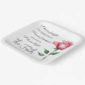 2テモテ4:7 – 私は良い戦いを戦った ペーパープレート (傾斜あり)