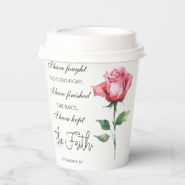 2テモテ4:7 – 私は良い戦いを戦った 紙コップ