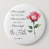 2テモテ4:7 – 私は良い戦いを戦った 缶バッジ (正面)