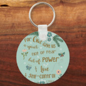 2テモテ5:7聖なる書物、 経典アートハンドレタ キーホルダー (正面)